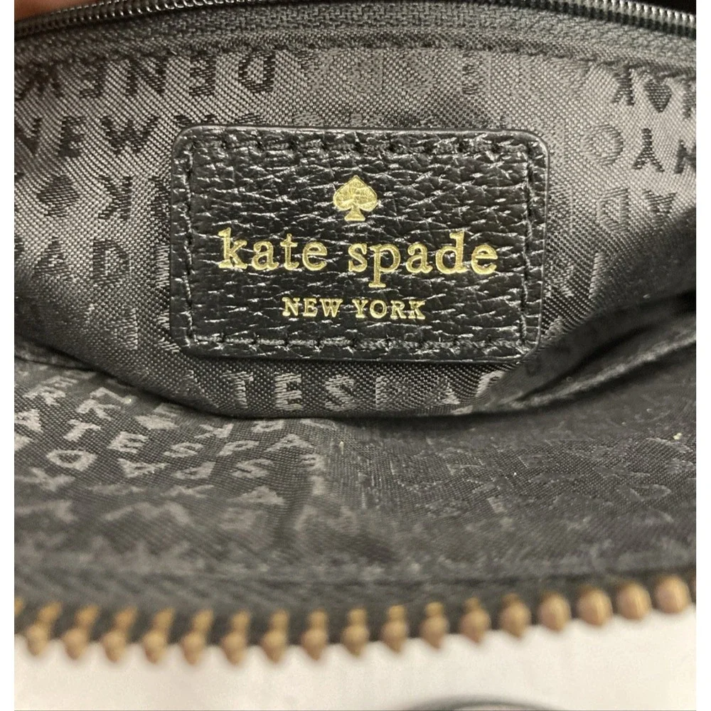 Kate Spade New York Sadie Black Dome Crossbody Satchel Bag‎ Black W/Strap